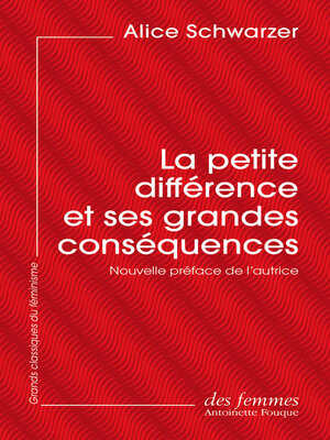 cover image of La petite différence et ses grandes conséquences (éd. poche)